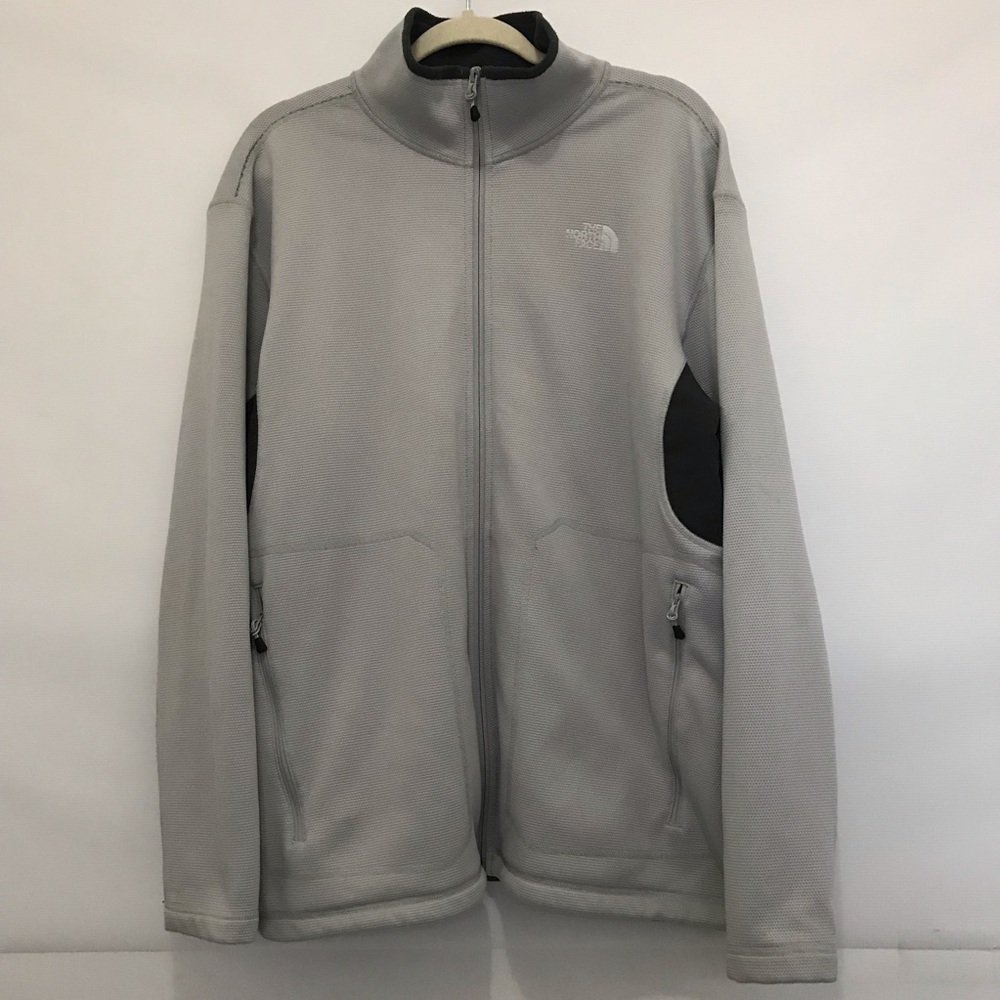 The North Face Men's TKA Glacier Full Zip Jacket, Mid Grey, Size XL